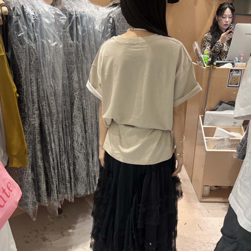 BY FLOW韓國代購㊣女士新款推薦人氣時尚職業休閑T恤不含腰帶BY FLOWT恤