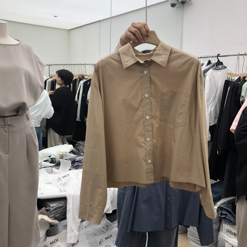 OGI東大門㊣實拍女士新款真品25秋冬熱賣職業人氣襯衫蕾絲衫FLat OGI襯衫/蕾絲衫圖色2