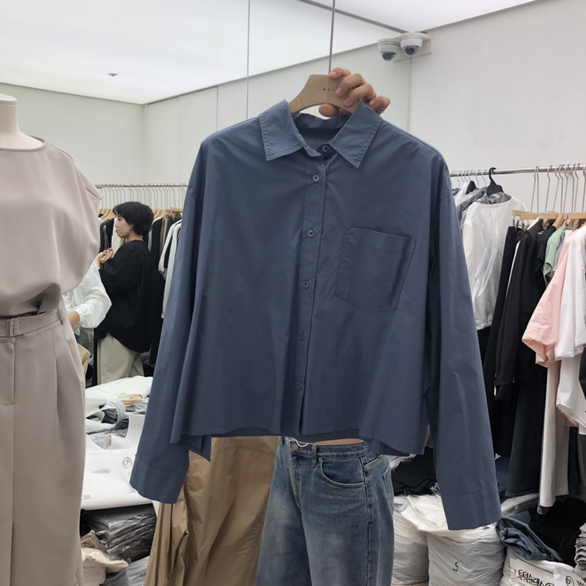 OGI東大門㊣實拍女士新款真品25秋冬熱賣職業人氣襯衫蕾絲衫FLat OGI襯衫/蕾絲衫圖色3