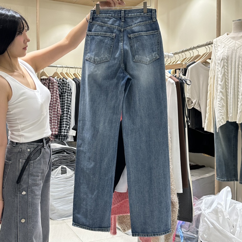 VINTAGE VIBE東大門㊣代購女士新品推薦職業真品休閑牛仔褲VINTAGE VIBE牛仔褲