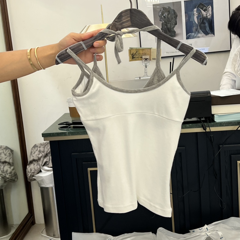 VIRKIN韓國直郵㊣女士新款時尚熱賣人氣25秋冬吊帶背心雙排扣VIRKIN吊帶/背心