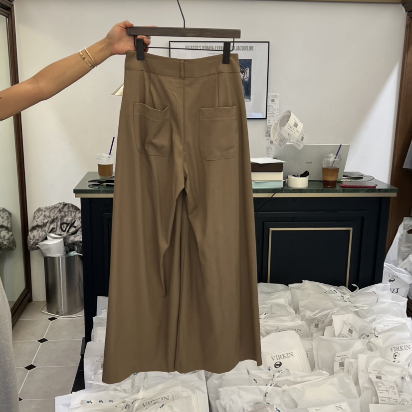 VIRKIN東大門㊣實拍女裝新品推薦人氣25秋冬時尚真品休閑褲VIRKIN休閑褲