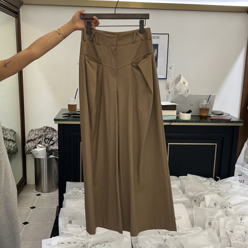 VIRKIN東大門㊣實拍女裝新品推薦人氣25秋冬時尚真品休閑褲VIRKIN休閑褲