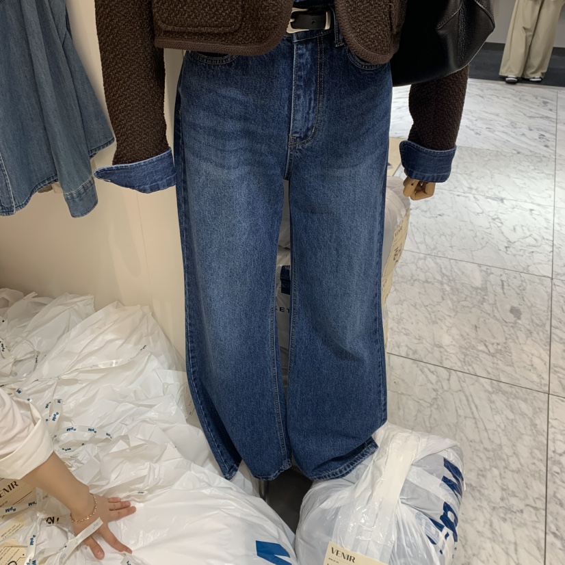 VENIR-a東大門㊣直郵女士新品25秋冬真品休閑人氣時尚牛仔褲VENIR-a牛仔褲