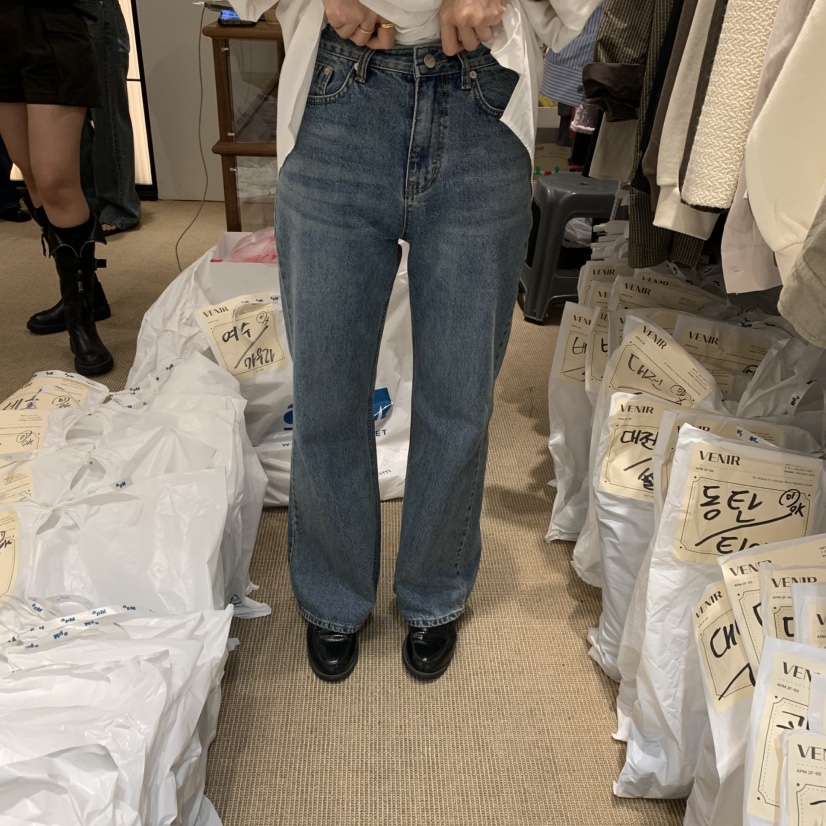 VENIR-a東大門㊣直郵女士新品25秋冬真品休閑人氣時尚牛仔褲VENIR-a牛仔褲圖色2