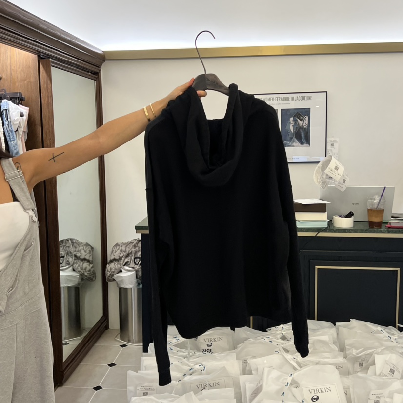 VIRKIN東大門㊣實拍女裝新品休閑熱賣職業真品夾克拉鏈連帽VIRKIN夾克