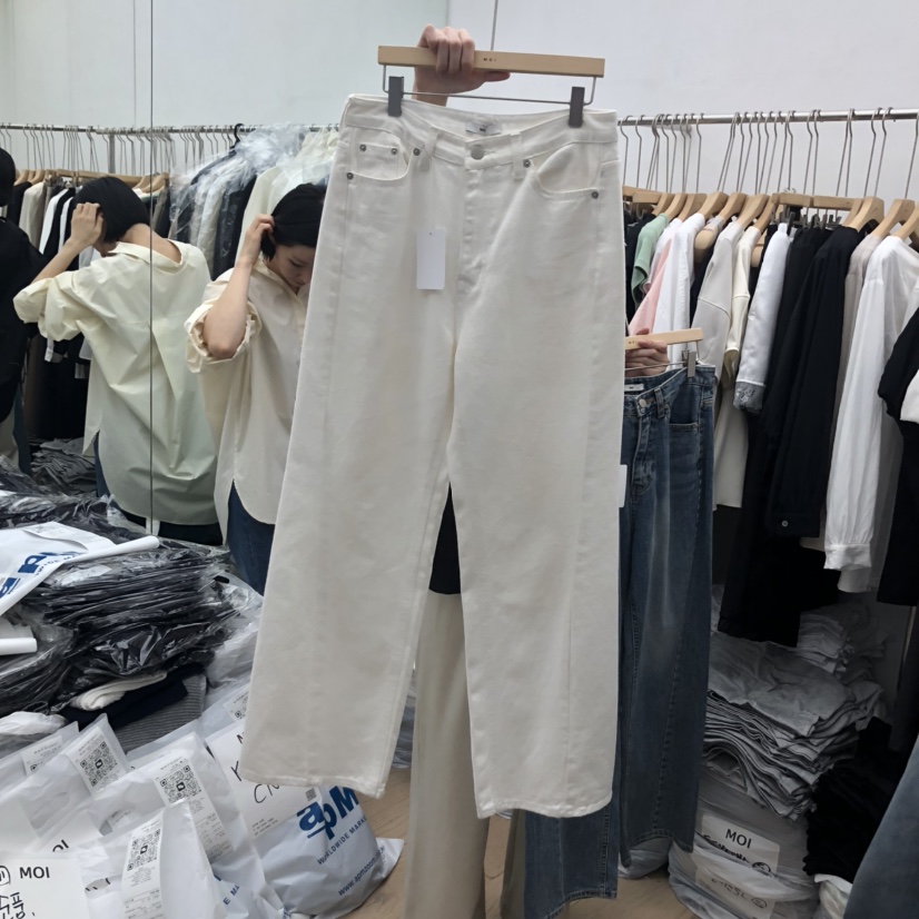 OGI東大門㊣直郵女士新款真品推薦人氣25秋冬熱賣牛仔褲長款FLat OGI牛仔褲