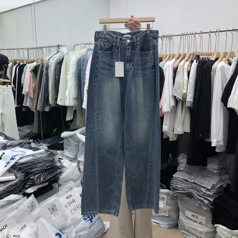 OGI東大門㊣直郵女士新款真品推薦人氣25秋冬熱賣牛仔褲長款FLat OGI牛仔褲圖色3