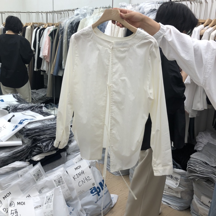 OGI韓國直郵㊣女裝新品職業休閑熱賣人氣推薦25秋冬襯衫蕾絲衫FLat OGI襯衫/蕾絲衫