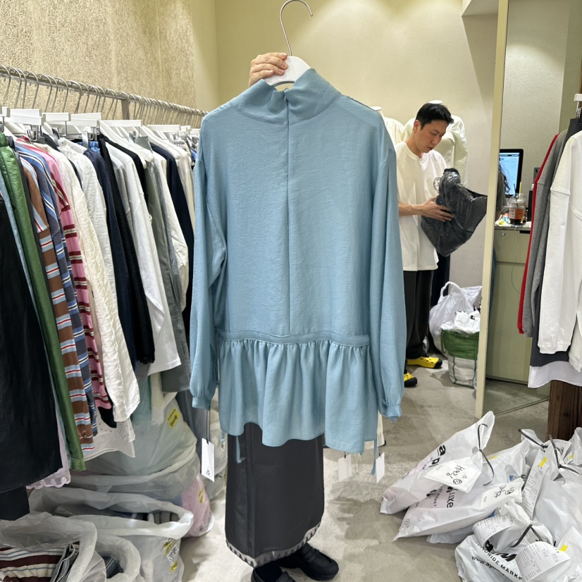 REFLAT韓國直郵㊣女士新款休閑真品職業襯衫蕾絲衫天絲羊毛REFLAT襯衫/蕾絲衫