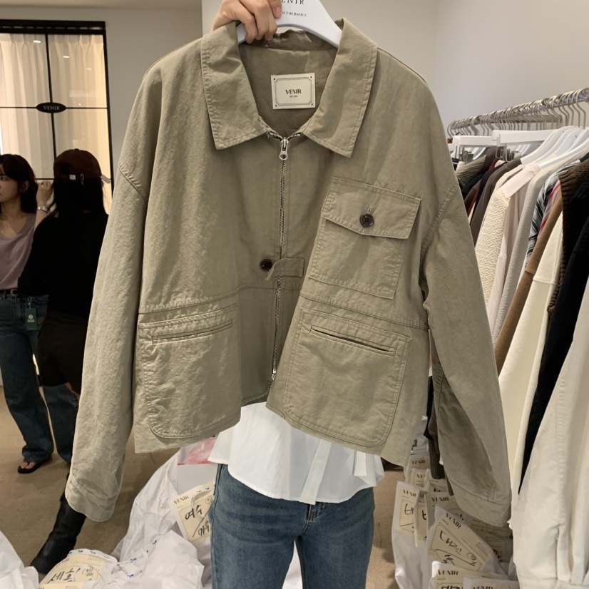 VENIR-a韓國代購㊣女裝新品休閑推薦職業真品熱賣人氣夾克VENIR-a夾克圖色2