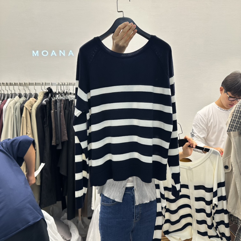 MOANA東大門㊣代購女士新品25秋冬時尚休閑熱賣人氣職業針織衫MOANA針織衫