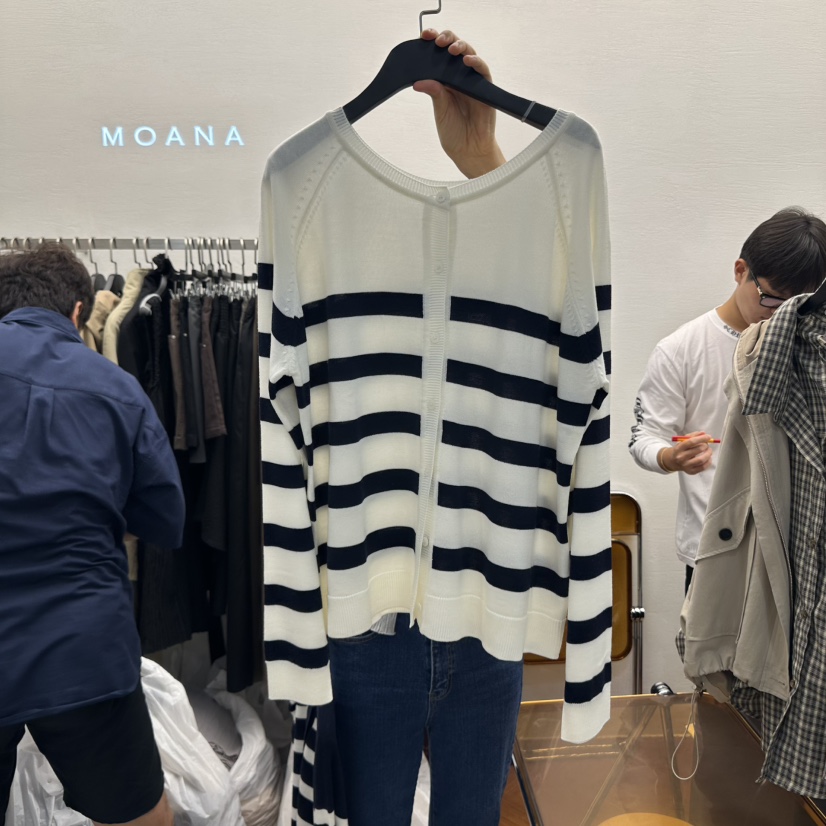 MOANA東大門㊣代購女士新品25秋冬時尚休閑熱賣人氣職業針織衫MOANA針織衫