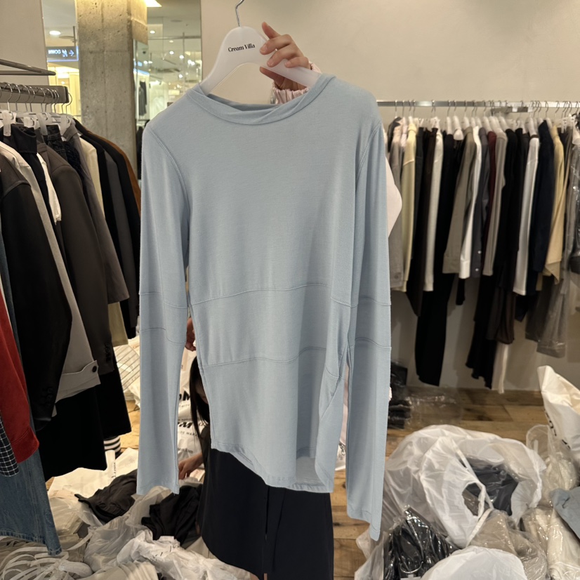 CREAM VILLA東大門㊣代購女士新品真品長袖T恤CREAMVILLA長袖T恤圖色2
