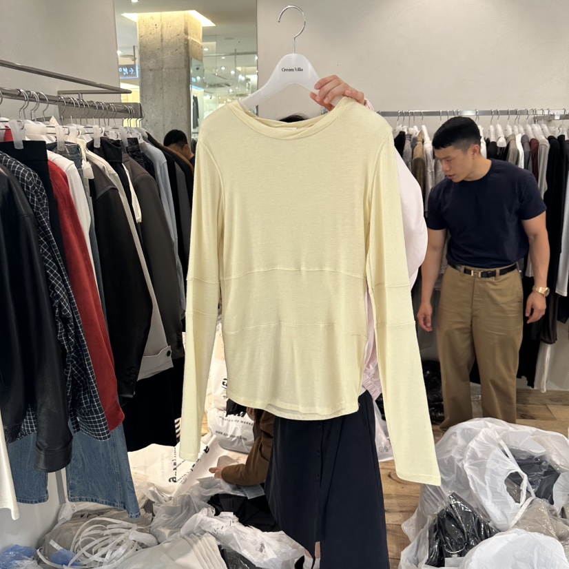 CREAM VILLA東大門㊣代購女士新品真品長袖T恤CREAMVILLA長袖T恤圖色3