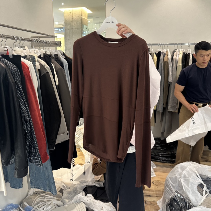 CREAM VILLA東大門㊣代購女士新品真品長袖T恤CREAMVILLA長袖T恤圖色4