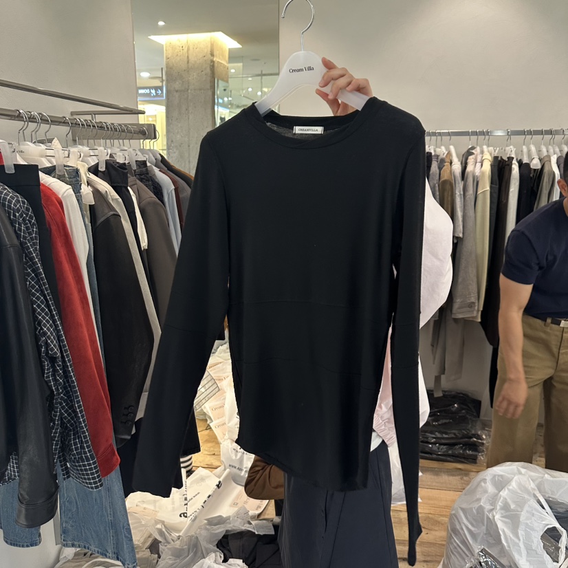 CREAM VILLA東大門㊣代購女士新品真品長袖T恤CREAMVILLA長袖T恤圖色5