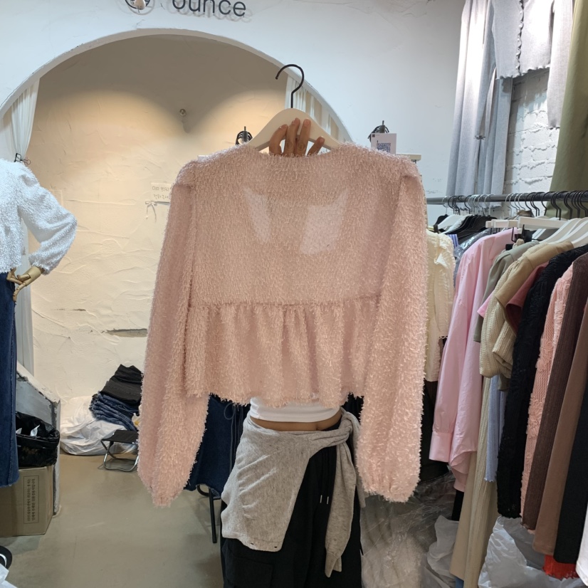 OZ韓國直郵㊣女裝新品人氣熱賣休閑時尚真品職業襯衫蕾絲衫OZ.ounce襯衫/蕾絲衫