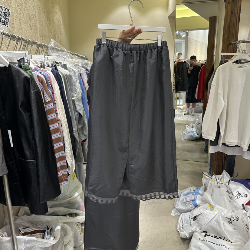 REFLAT東大門㊣實拍女士新品熱賣時尚真品25秋冬人氣休閑長裙REFLAT長裙