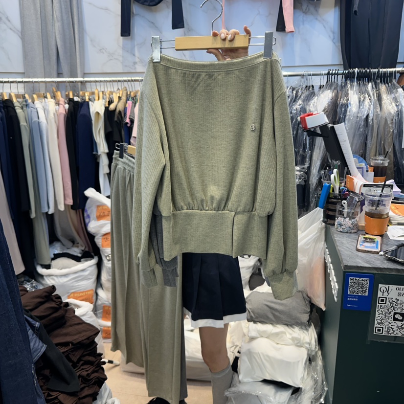 OLIVE TrEE東大門㊣實拍女士新款時尚熱賣休閑25秋冬職業衛衣OLIVE TrEE衛衣圖色2
