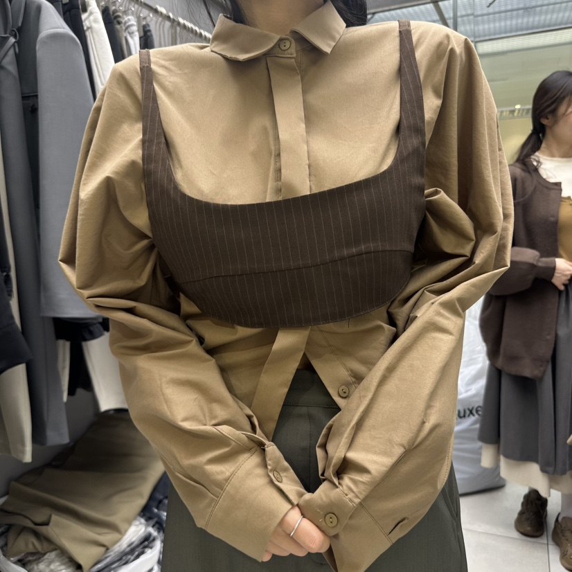 UOOV韓國直郵㊣女士新品時尚熱賣真品25秋冬吊帶背心不含內搭UOOV吊帶/背心圖色2