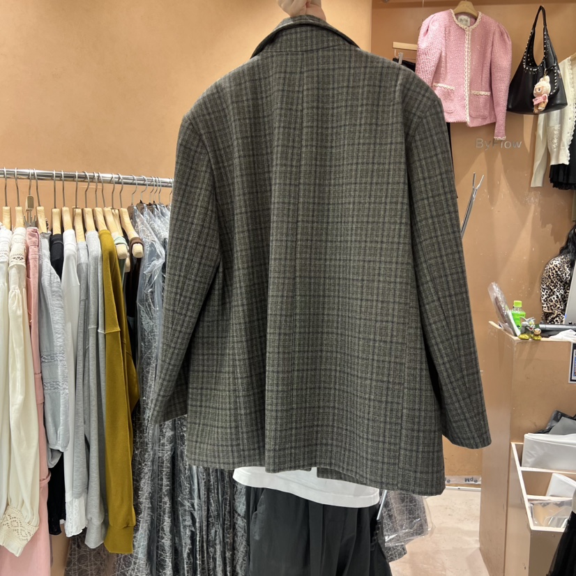BY FLOW東大門㊣代購女士新品休閑人氣25秋冬夾克不含內搭BY FLOW夾克