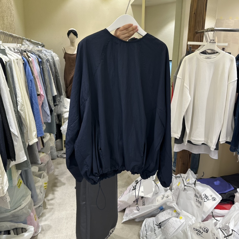 REFLAT韓國代購㊣女裝新品時尚休閑人氣真品襯衫蕾絲衫拉鏈REFLAT襯衫/蕾絲衫圖色2