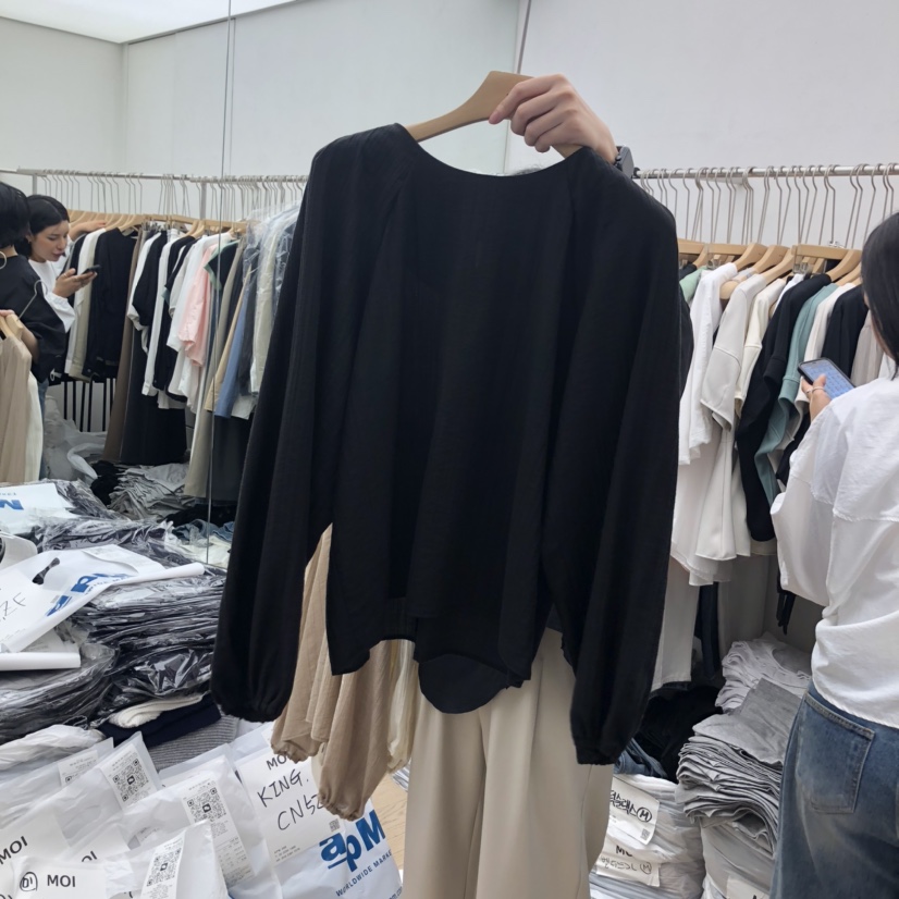 OGI東大門㊣代購女裝新品熱賣真品推薦職業25秋冬襯衫蕾絲衫FLat OGI襯衫/蕾絲衫圖色2