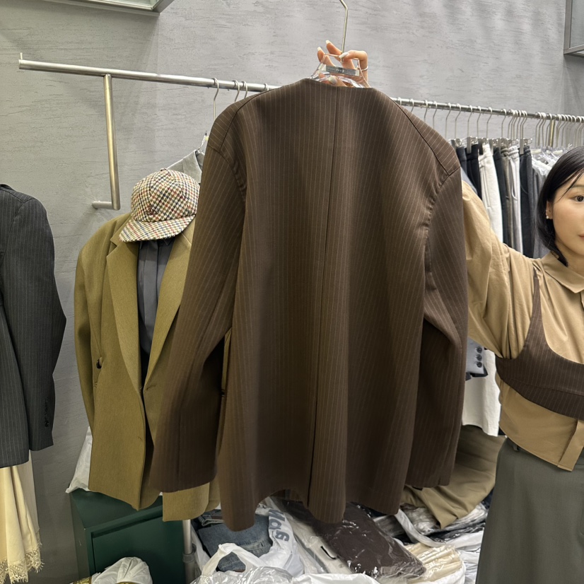 UOOV東大門㊣代購女士新品人氣職業熱賣25秋冬夾克不含吊帶UOOV夾克
