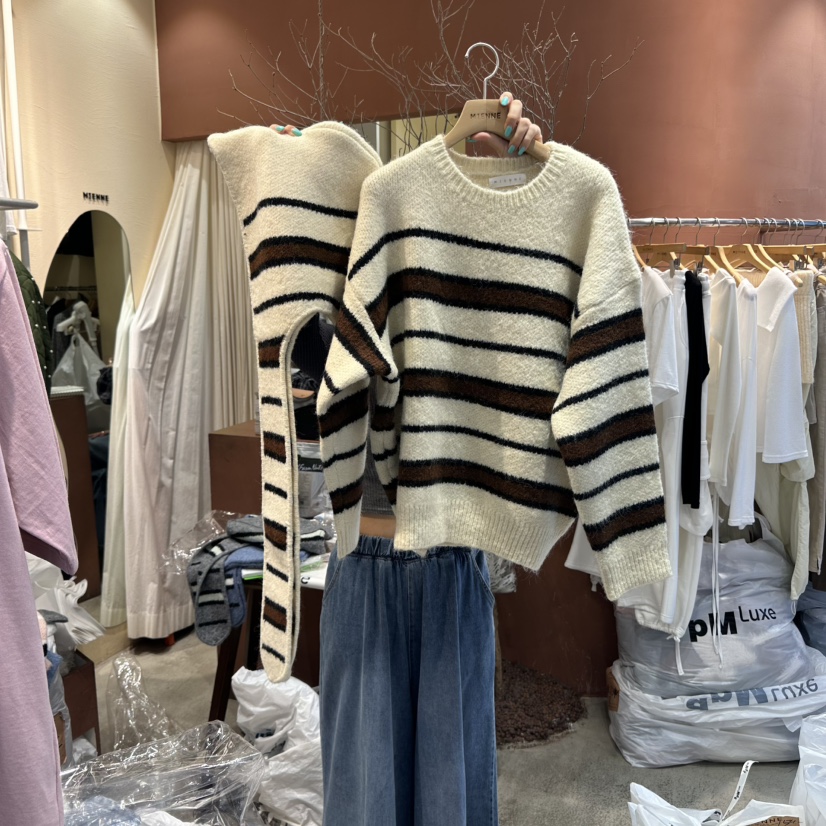 MIENNE東大門㊣實拍女裝新品25秋冬人氣休閑時尚套裝兩件套MIENNE套裝圖色4