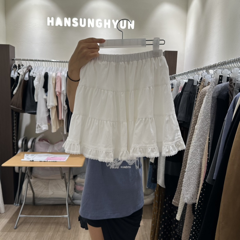 HANSUNGHYUN東大門㊣代購女裝新款推薦25秋冬真品裙褲荷葉邊HANSUNGHYUN裙褲