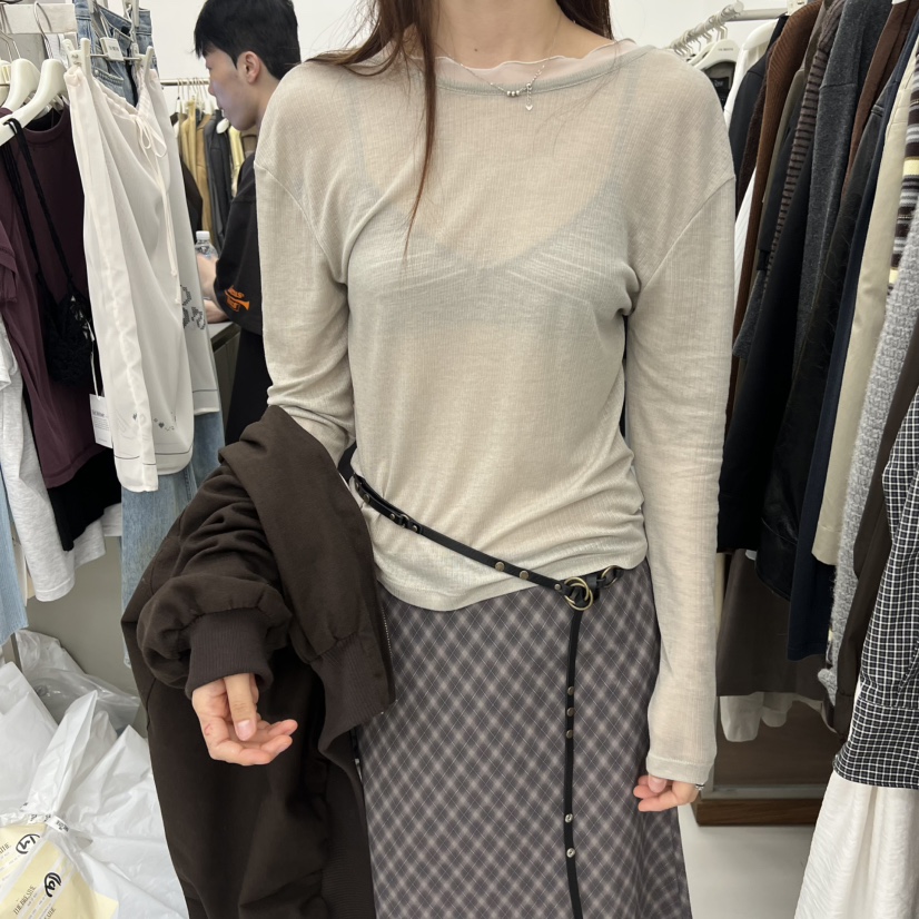 BREATHE東大門㊣代購女士新款職業休閑推薦時尚熱賣長袖T恤BREATHE長袖T恤