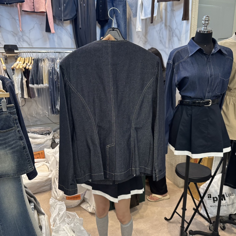 OLIVE TrEE東大門㊣直郵女士新款職業時尚熱賣夾克不含腰帶OLIVE TrEE夾克