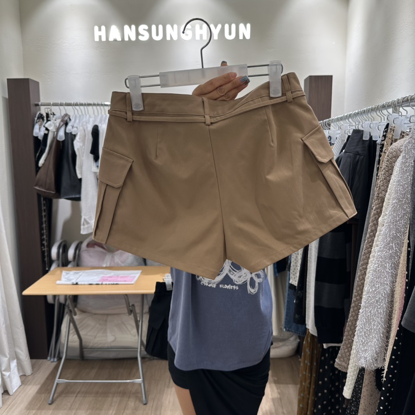 HANSUNGHYUN東大門㊣實拍女裝新款25秋冬人氣推薦休閑時尚裙褲HANSUNGHYUN裙褲