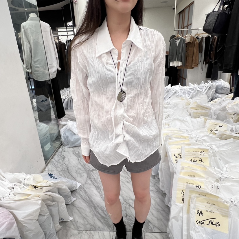 BREATHE韓國代購㊣女裝新款熱賣時尚推薦人氣職業襯衫蕾絲衫BREATHE襯衫/蕾絲衫圖色2