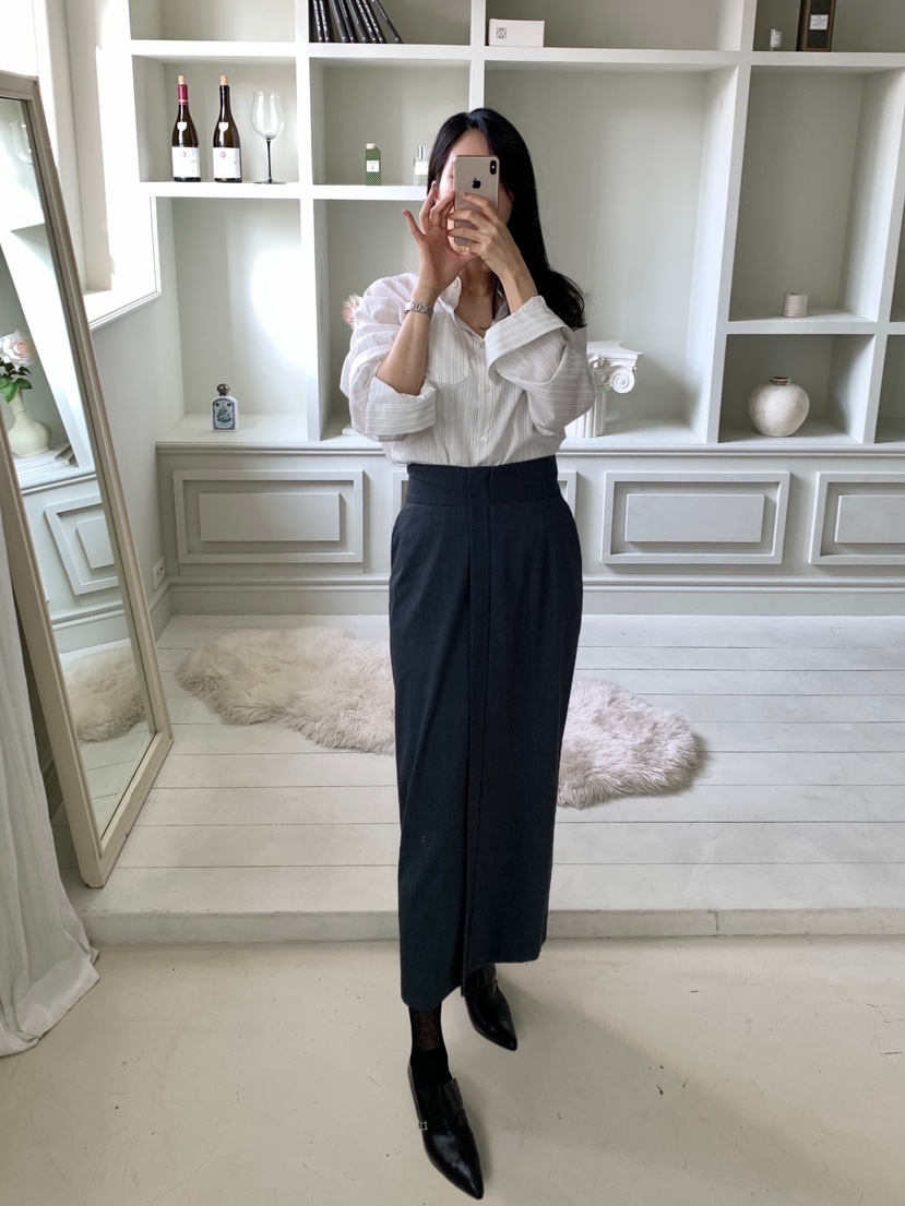 NINESQUARED東大門㊣實拍女士新款25秋冬人氣休閑推薦熱賣長裙NINESQUARED長裙