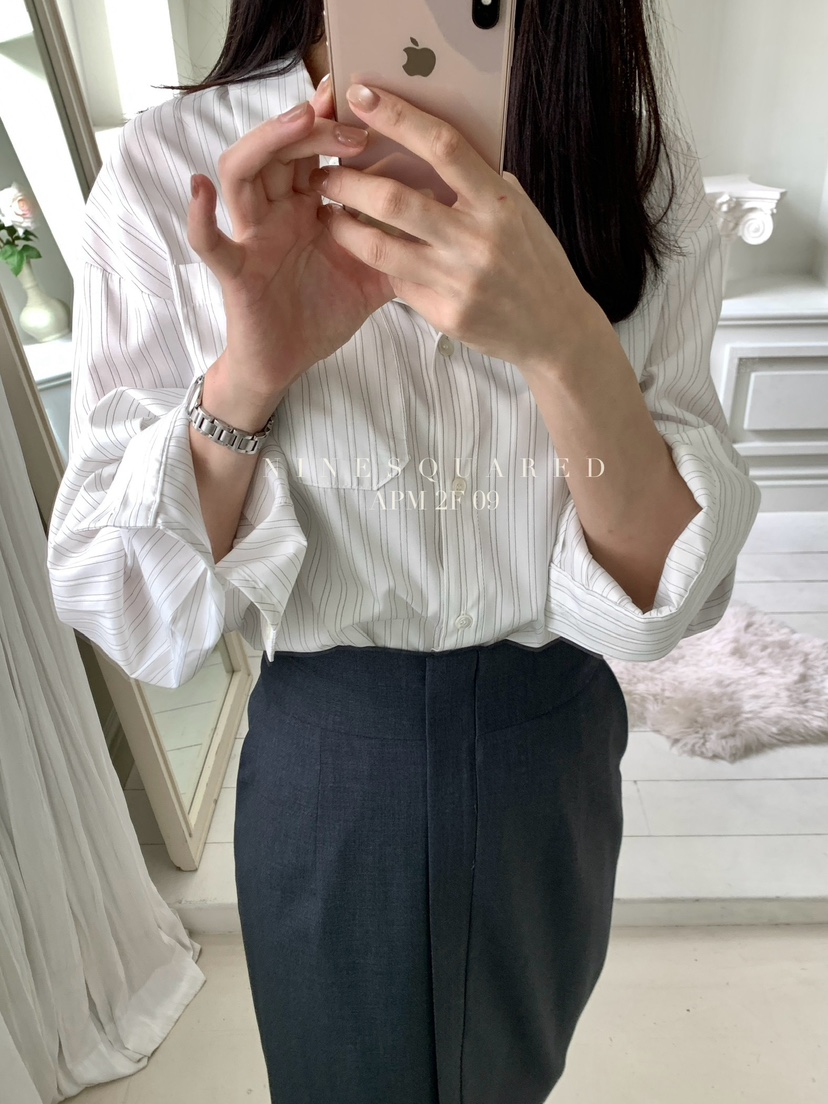 NINESQUARED東大門㊣實拍女裝新品真品職業休閑熱賣襯衫蕾絲衫NINESQUARED襯衫/蕾絲衫
