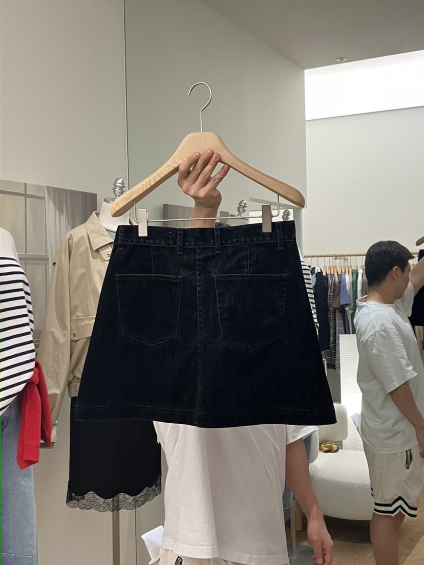 THE ABLE東大門㊣直郵女裝新款真品熱賣時尚休閑短裙天鵝絨THE ABLE/TA短裙