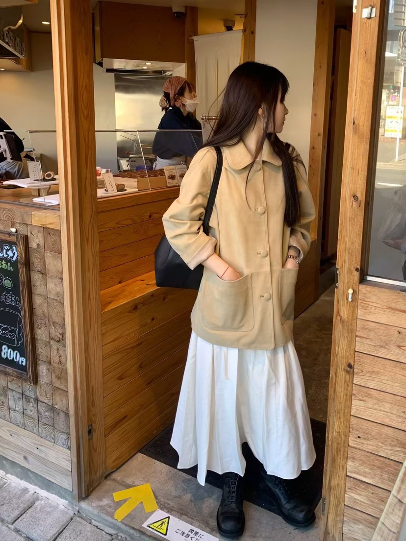 TAF韓國代購㊣女士新品時尚人氣25秋冬職業熱賣休閑真品夾克TAF夾克