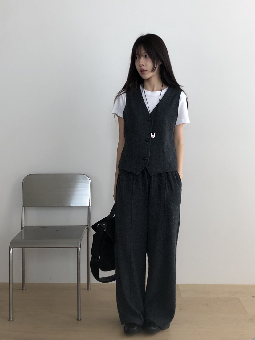 THE EYL韓國代購㊣女士新品時尚休閑熱賣職業真品25秋冬休閑褲THE EYL休閑褲