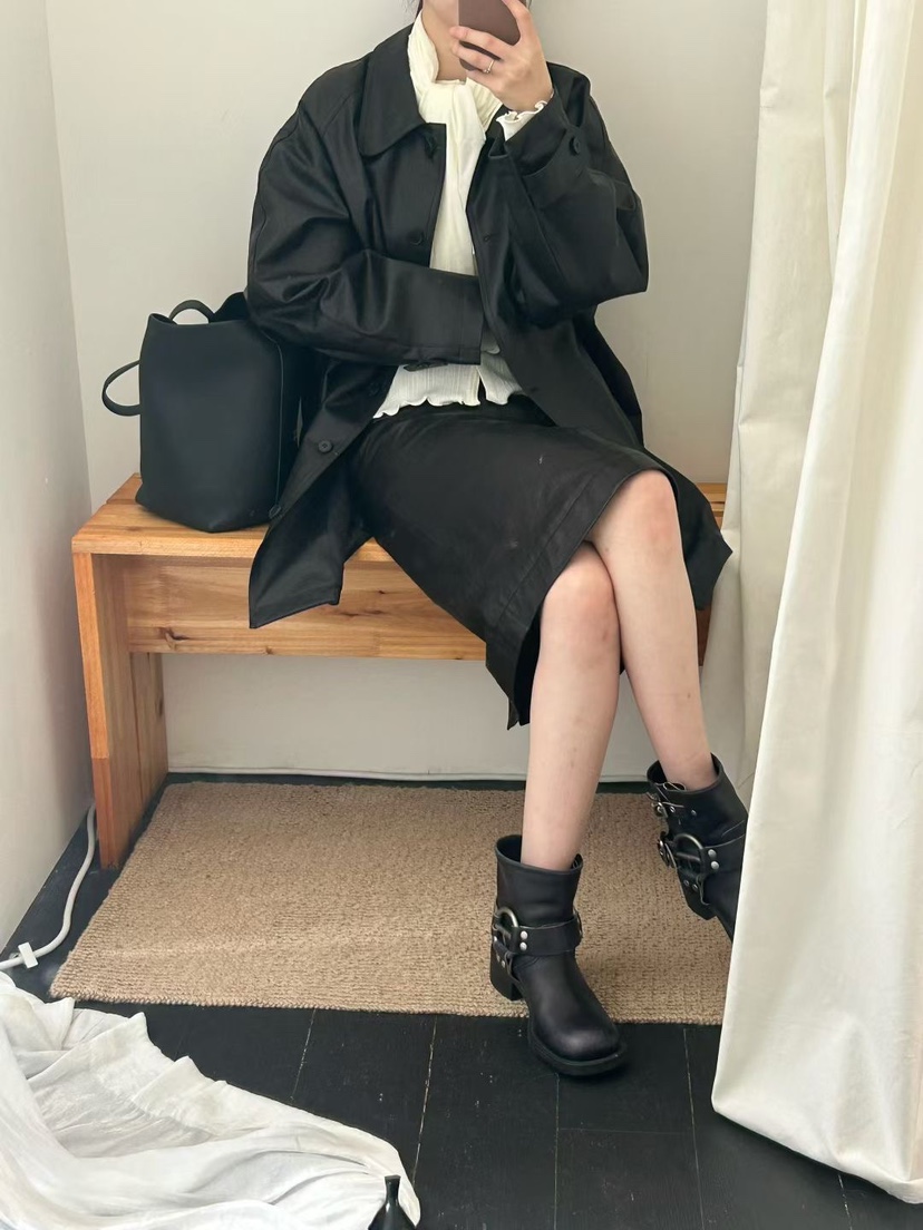 TAF東大門㊣直郵女裝新款職業熱賣半身裙中短裙意大利小羊皮TAF半身裙/中短裙