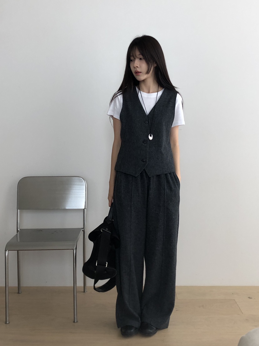 THE EYL韓國直郵㊣女士新款職業休閑真品人氣25秋冬推薦馬甲THE EYL馬甲