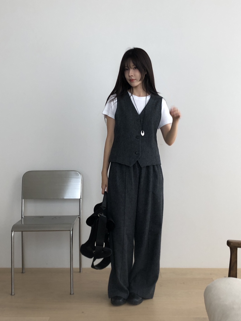 THE EYL韓國直郵㊣女士新款職業休閑真品人氣25秋冬推薦馬甲THE EYL馬甲