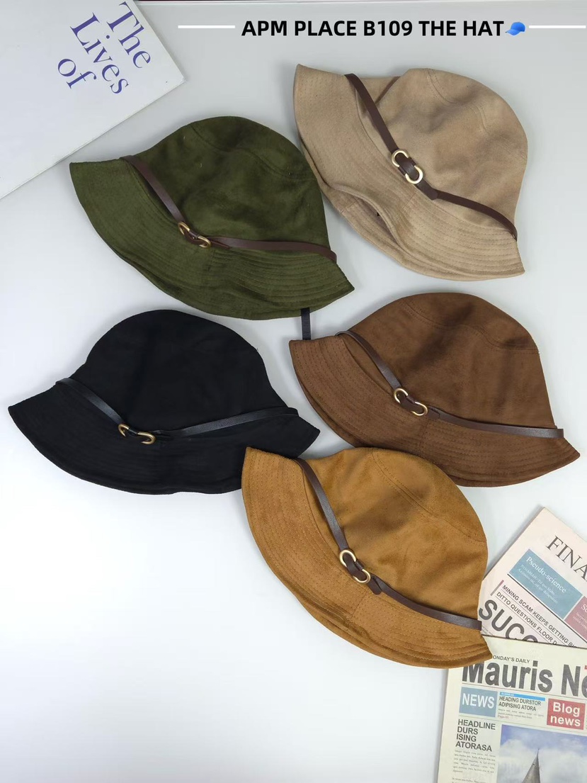 THE HAT-P東大門㊣代購女士新款推薦熱賣真品休閑帽子絨面革THE HAT帽子