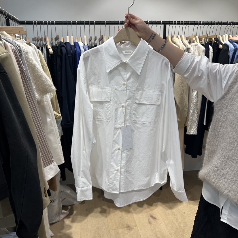 OVERTAKE東大門㊣代購女士新品職業時尚休閑25秋冬襯衫蕾絲衫OVERTAKE襯衫/蕾絲衫圖色2