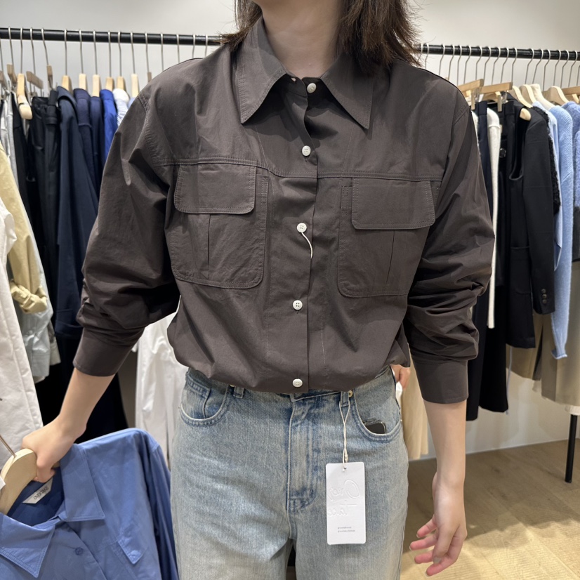 OVERTAKE東大門㊣代購女士新品職業時尚休閑25秋冬襯衫蕾絲衫OVERTAKE襯衫/蕾絲衫圖色3