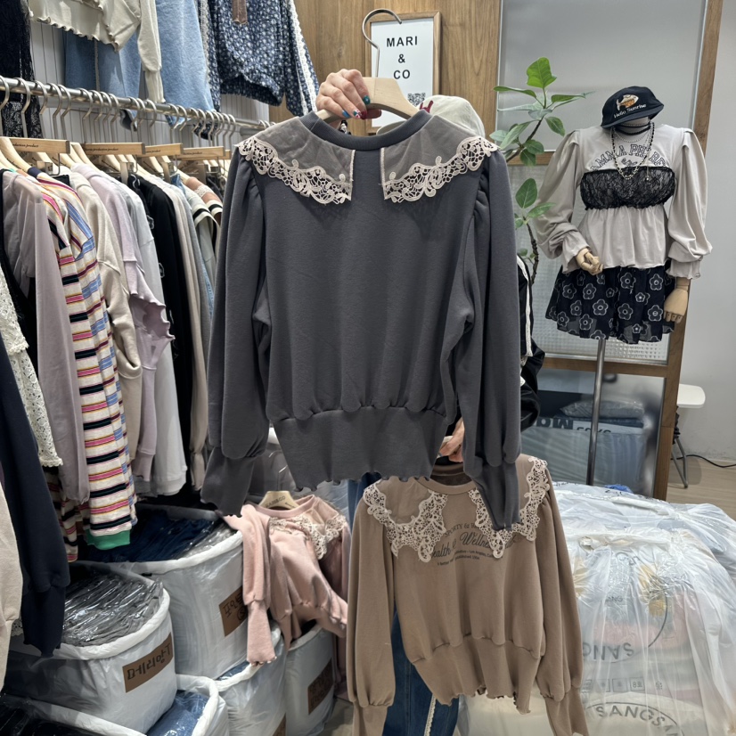 MARI CO韓國代購㊣女裝新品熱賣人氣職業時尚真品休閑衛衣MARI CO衛衣