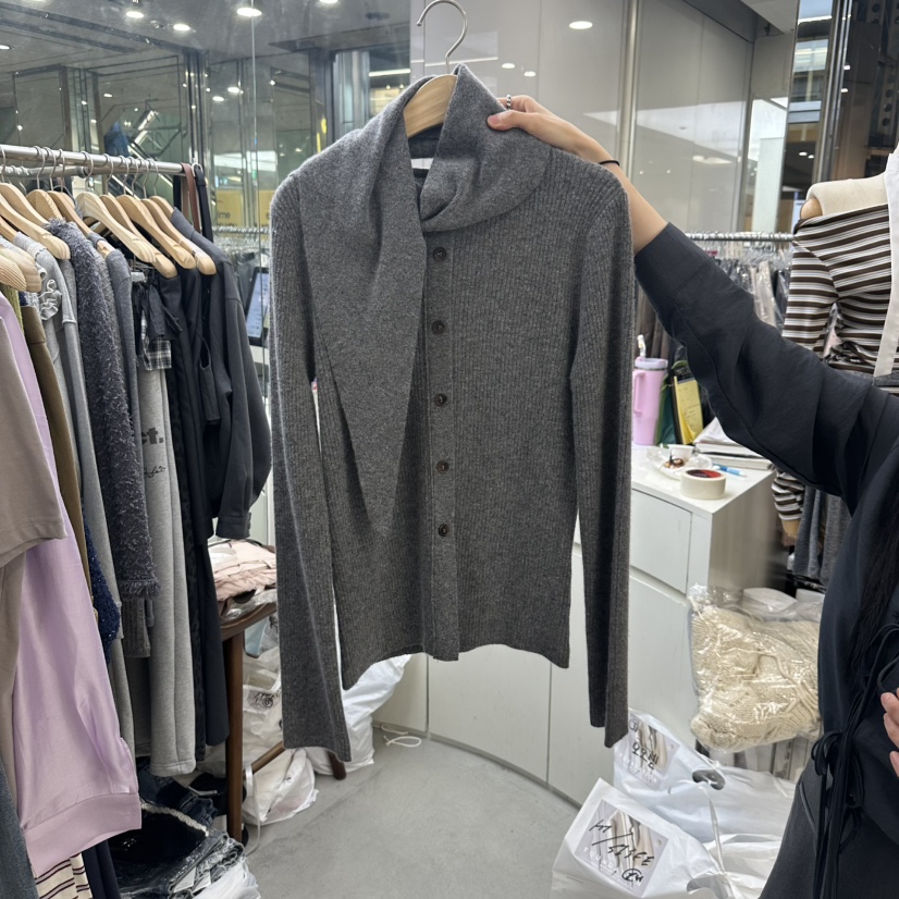 FOUNDATION東大門㊣直郵女士新品職業推薦時尚休閑真品針織衫FOUNDATION針織衫圖色4