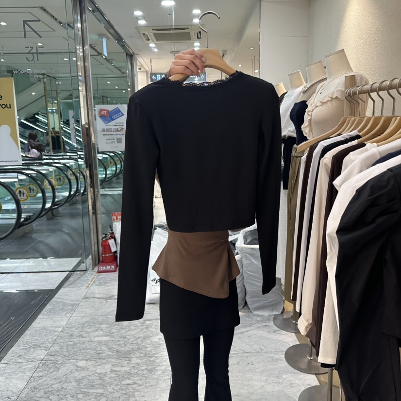 MAGNOLIA36-L韓國直郵㊣女士新品25秋冬熱賣職業時尚長袖T恤MAGNOLIA36-L長袖T恤