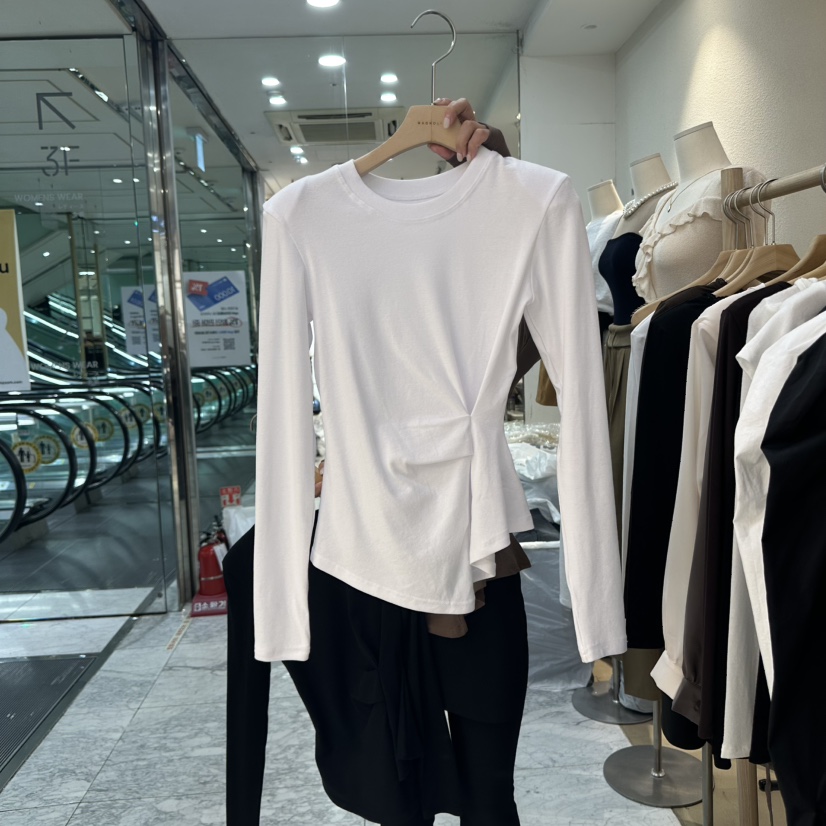 MAGNOLIA36-L韓國直郵㊣女裝新品職業休閑推薦時尚長袖T恤MAGNOLIA36-L長袖T恤圖色2